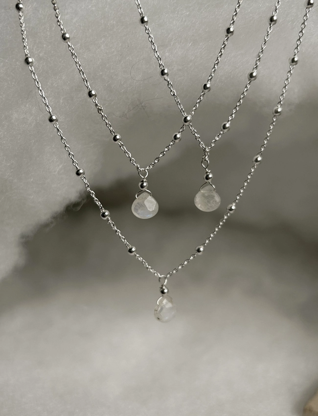 collana goccia - Pietra di Luna